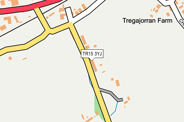 TR15 3YJ map - OS OpenMap – Local (Ordnance Survey)