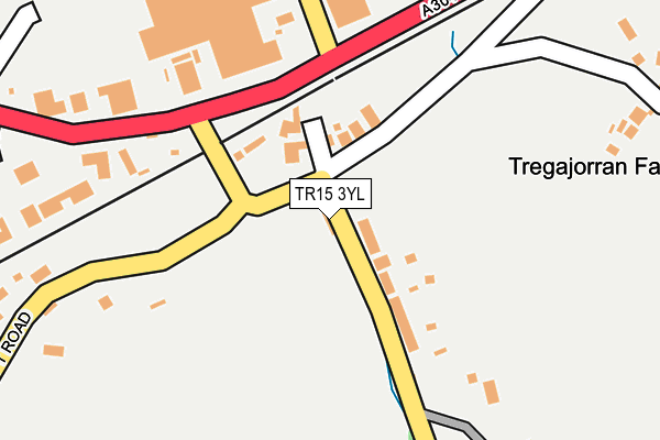 TR15 3YL map - OS OpenMap – Local (Ordnance Survey)