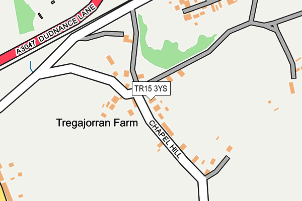 TR15 3YS map - OS OpenMap – Local (Ordnance Survey)