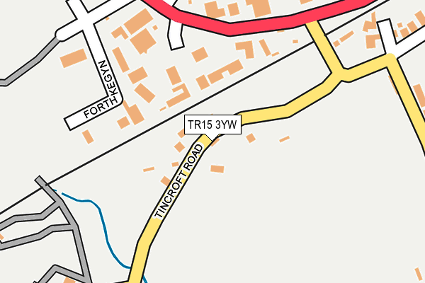 TR15 3YW map - OS OpenMap – Local (Ordnance Survey)