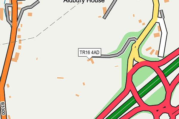 TR16 4AD map - OS OpenMap – Local (Ordnance Survey)