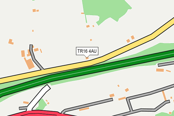 TR16 4AU map - OS OpenMap – Local (Ordnance Survey)