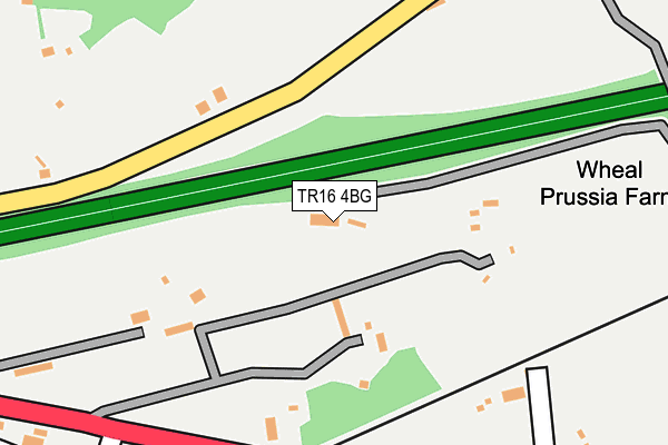 TR16 4BG map - OS OpenMap – Local (Ordnance Survey)