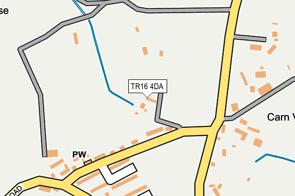 TR16 4DA map - OS OpenMap – Local (Ordnance Survey)