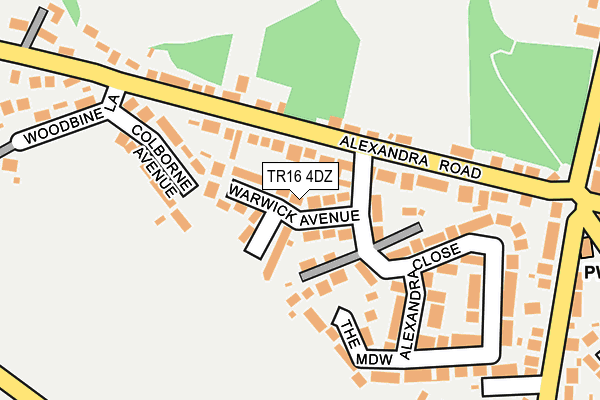 TR16 4DZ map - OS OpenMap – Local (Ordnance Survey)