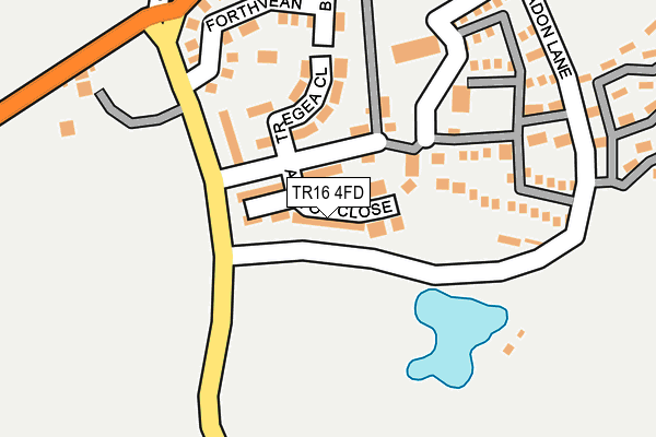 TR16 4FD map - OS OpenMap – Local (Ordnance Survey)