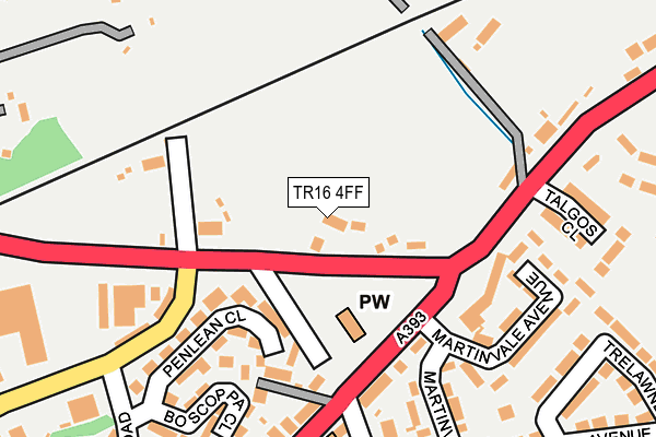 TR16 4FF map - OS OpenMap – Local (Ordnance Survey)