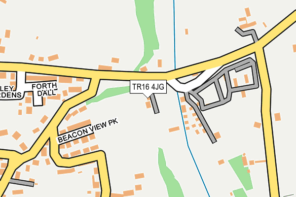 TR16 4JG map - OS OpenMap – Local (Ordnance Survey)