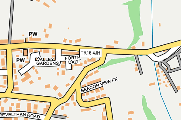 TR16 4JH map - OS OpenMap – Local (Ordnance Survey)