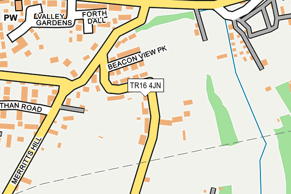 TR16 4JN map - OS OpenMap – Local (Ordnance Survey)