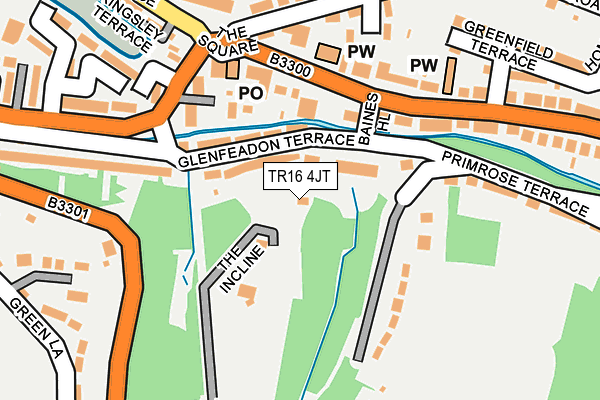 TR16 4JT map - OS OpenMap – Local (Ordnance Survey)