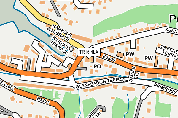 TR16 4LA map - OS OpenMap – Local (Ordnance Survey)