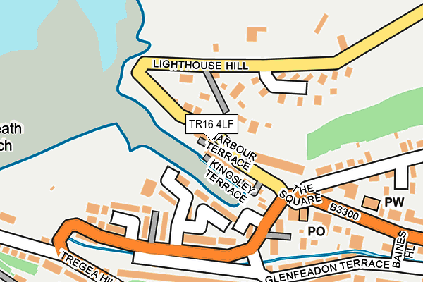 TR16 4LF map - OS OpenMap – Local (Ordnance Survey)
