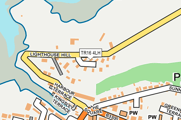 TR16 4LH map - OS OpenMap – Local (Ordnance Survey)