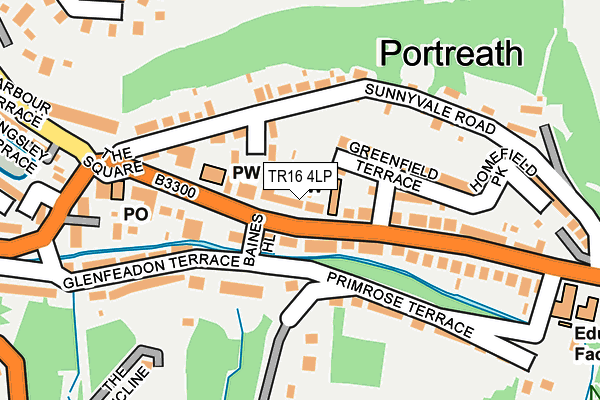 TR16 4LP map - OS OpenMap – Local (Ordnance Survey)