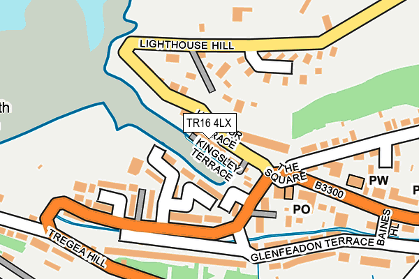 TR16 4LX map - OS OpenMap – Local (Ordnance Survey)