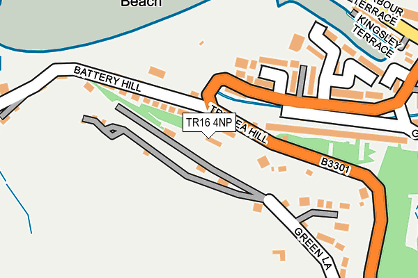 TR16 4NP map - OS OpenMap – Local (Ordnance Survey)