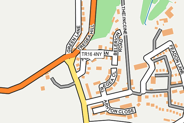 TR16 4NY map - OS OpenMap – Local (Ordnance Survey)