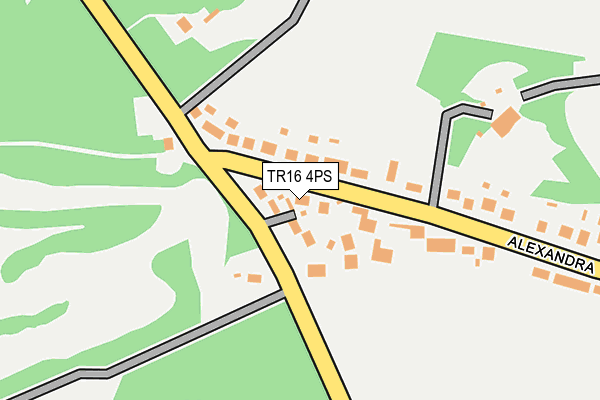 TR16 4PS map - OS OpenMap – Local (Ordnance Survey)