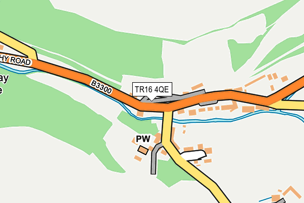 TR16 4QE map - OS OpenMap – Local (Ordnance Survey)