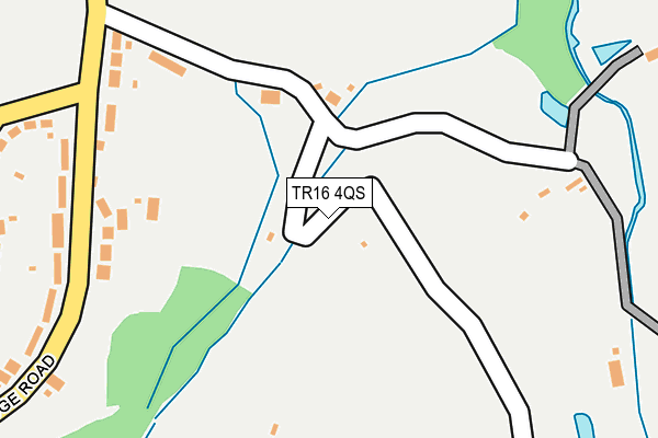 TR16 4QS map - OS OpenMap – Local (Ordnance Survey)
