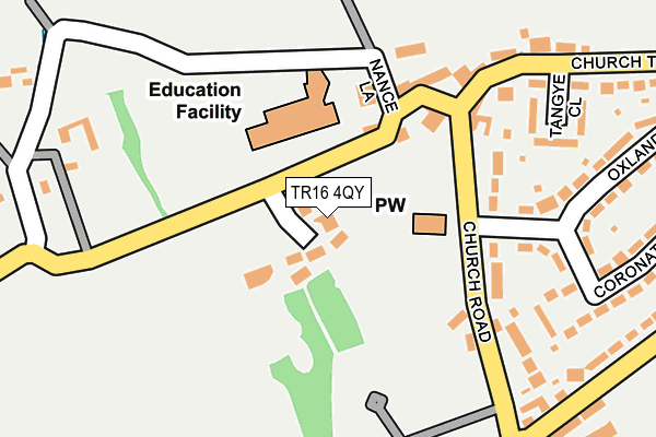 TR16 4QY map - OS OpenMap – Local (Ordnance Survey)