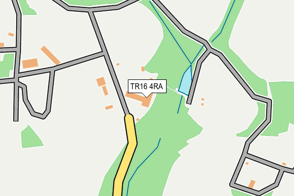 TR16 4RA map - OS OpenMap – Local (Ordnance Survey)