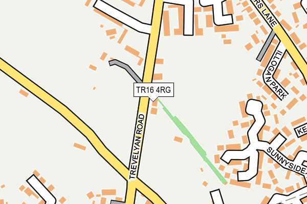 TR16 4RG map - OS OpenMap – Local (Ordnance Survey)