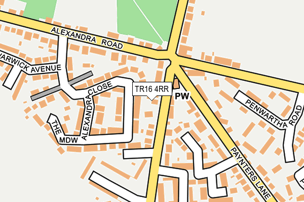TR16 4RR map - OS OpenMap – Local (Ordnance Survey)
