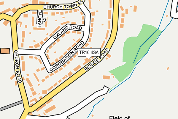 TR16 4SA map - OS OpenMap – Local (Ordnance Survey)