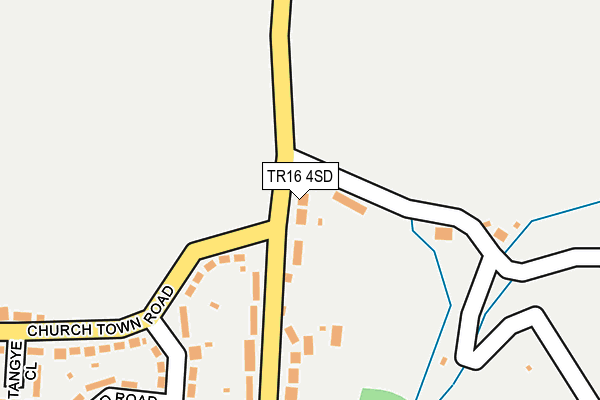 TR16 4SD map - OS OpenMap – Local (Ordnance Survey)