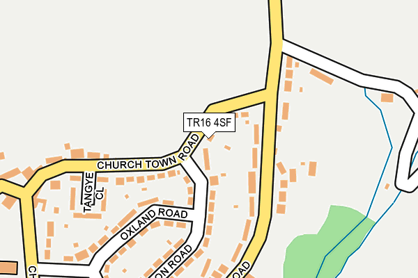 TR16 4SF map - OS OpenMap – Local (Ordnance Survey)
