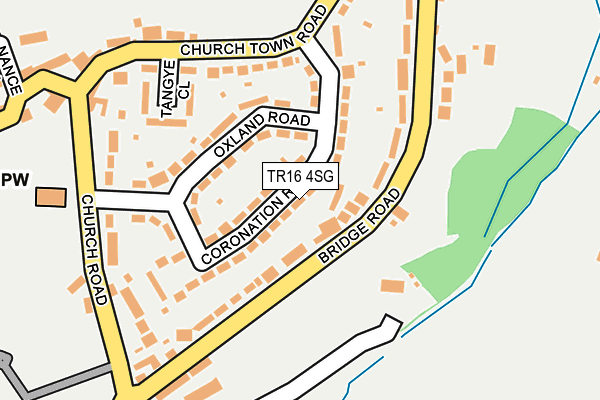 TR16 4SG map - OS OpenMap – Local (Ordnance Survey)