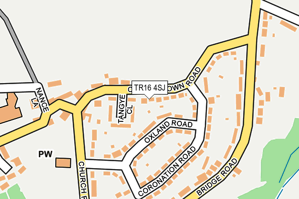 TR16 4SJ map - OS OpenMap – Local (Ordnance Survey)