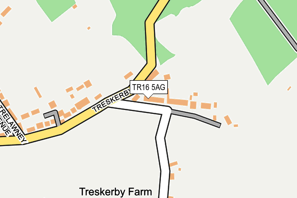 TR16 5AG map - OS OpenMap – Local (Ordnance Survey)