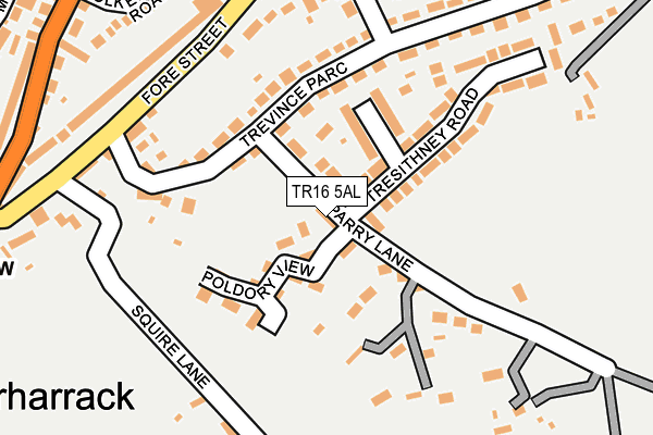 TR16 5AL map - OS OpenMap – Local (Ordnance Survey)