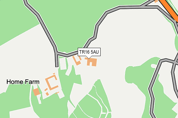 TR16 5AU map - OS OpenMap – Local (Ordnance Survey)