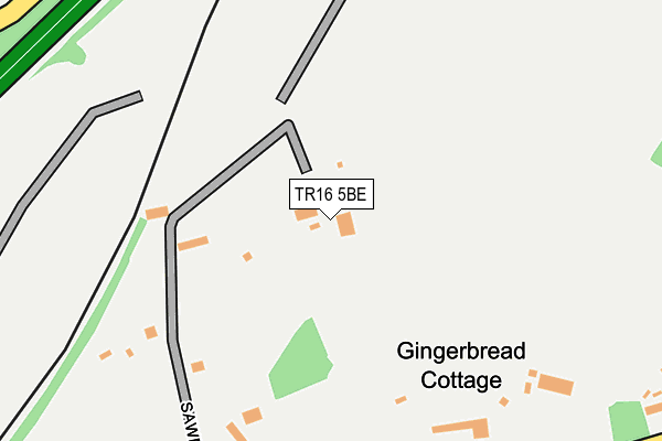 TR16 5BE map - OS OpenMap – Local (Ordnance Survey)