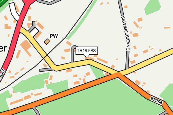 TR16 5BS map - OS OpenMap – Local (Ordnance Survey)