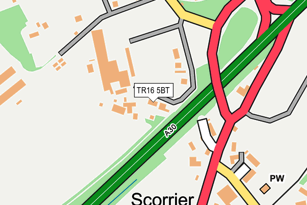TR16 5BT map - OS OpenMap – Local (Ordnance Survey)