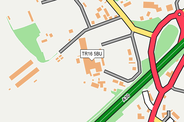 TR16 5BU map - OS OpenMap – Local (Ordnance Survey)