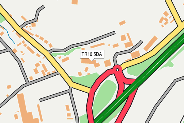 TR16 5DA map - OS OpenMap – Local (Ordnance Survey)