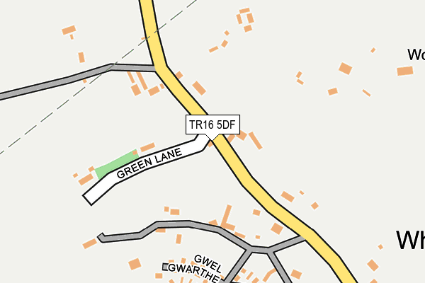 TR16 5DF map - OS OpenMap – Local (Ordnance Survey)