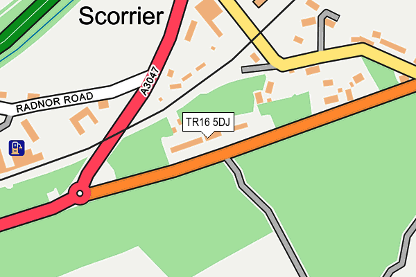 TR16 5DJ map - OS OpenMap – Local (Ordnance Survey)