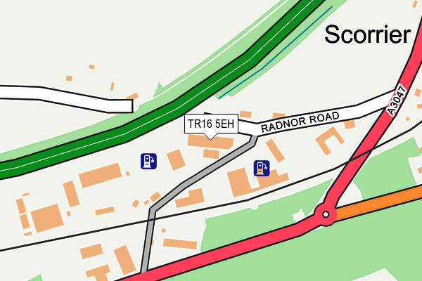 TR16 5EH map - OS OpenMap – Local (Ordnance Survey)