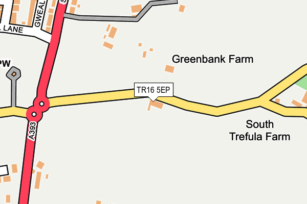 TR16 5EP map - OS OpenMap – Local (Ordnance Survey)