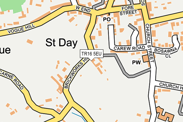 TR16 5EU map - OS OpenMap – Local (Ordnance Survey)