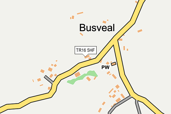 TR16 5HF map - OS OpenMap – Local (Ordnance Survey)