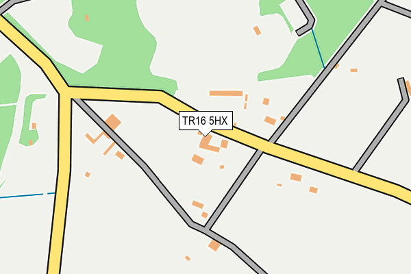 TR16 5HX map - OS OpenMap – Local (Ordnance Survey)