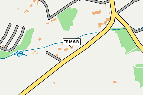 TR16 5JB map - OS OpenMap – Local (Ordnance Survey)